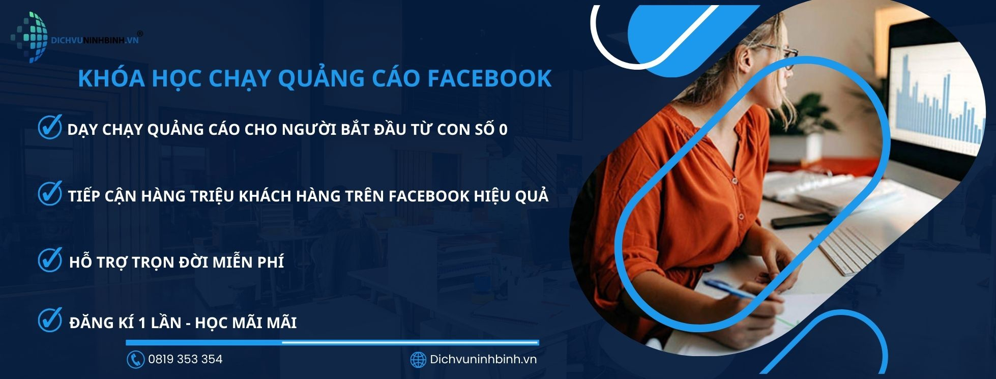 Khóa học chạy quảng cáo Facebook - Dichvuninhbinh.vn